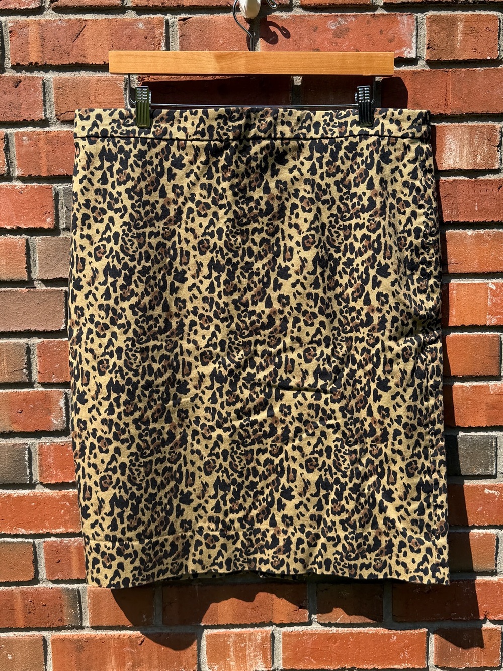 J.Cree NO.2 Leopard Print Pencil Skirt Size 14
